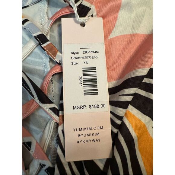 NEW Yumi Kim One & Only pattern Maxi Dress Sz XS in Pink Retro Bloom - Picture 13 of 15